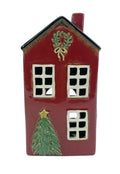 PRE-ORDER Xmas House Tree & Wreath Tealight 118
