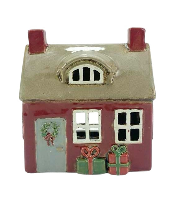 PRE-ORDER Xmas House Tree & Presents Tealight House 119