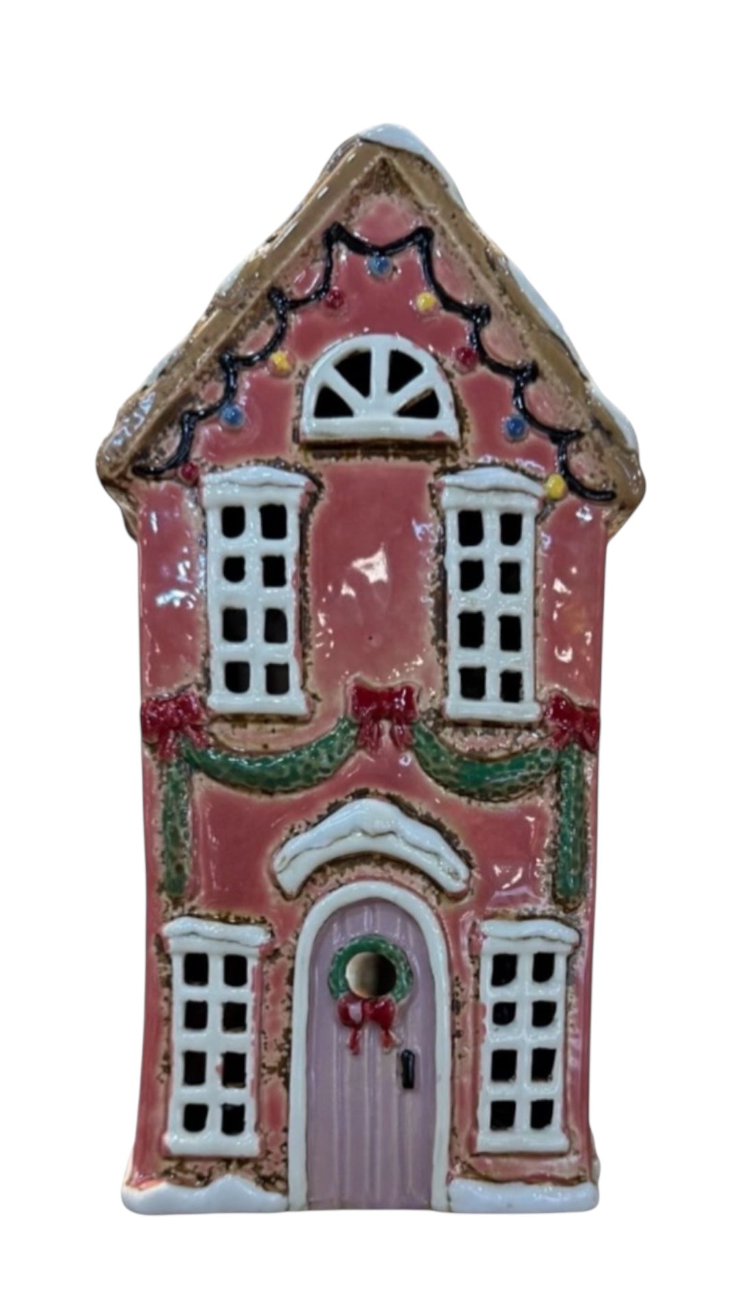 PRE-ORDER Xmas House Pink Tealight 127