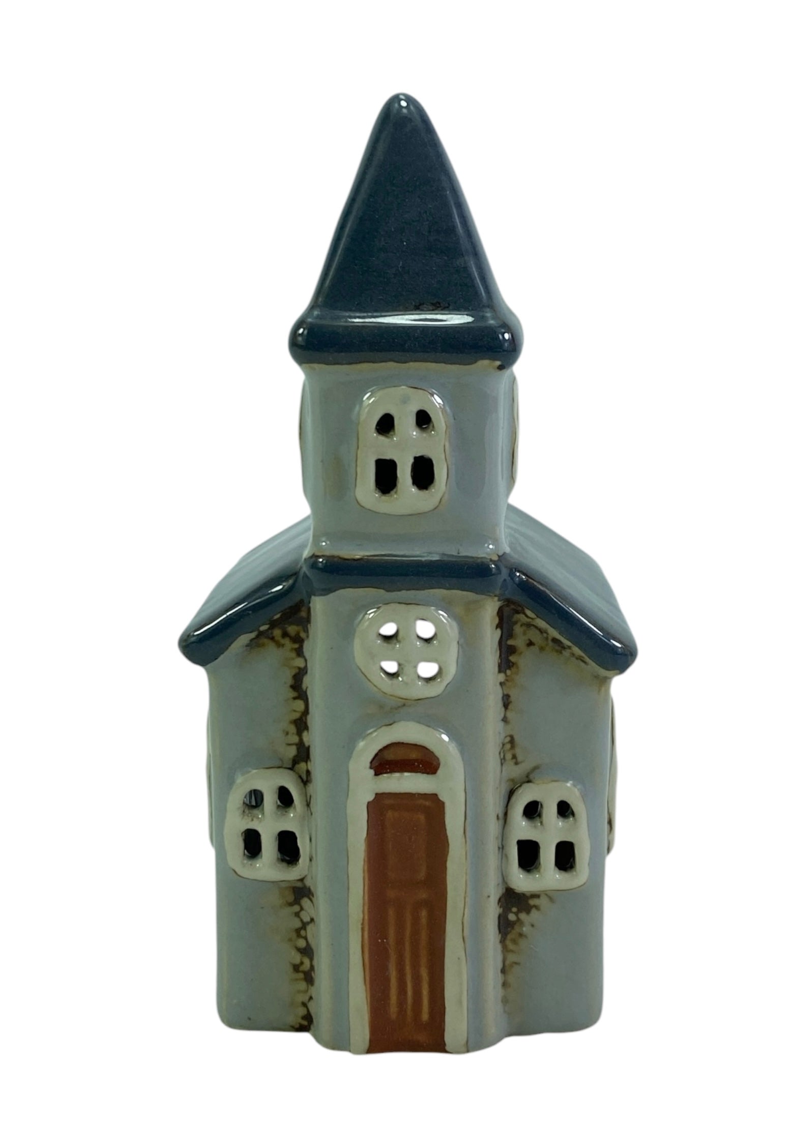 PRE-ORDER Small Grey Church Tealight House 149