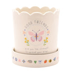 Love Life Planter with tray Friends