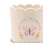 Love Life Planter with tray Friends