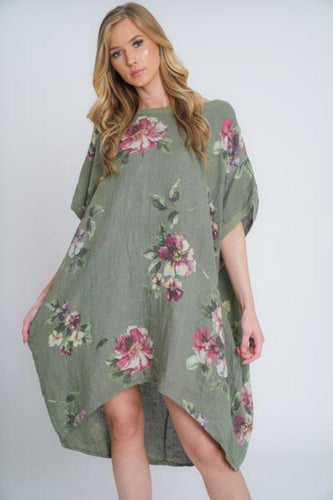 Adeline Linen Khaki Top/Dress