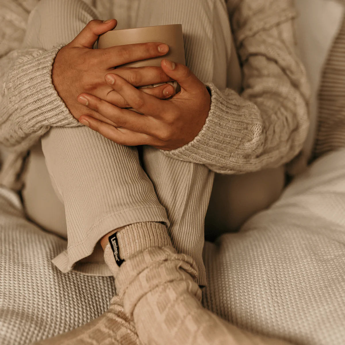 Opito Chunky Cable Knit Merino Wool Socks Woman 8-11