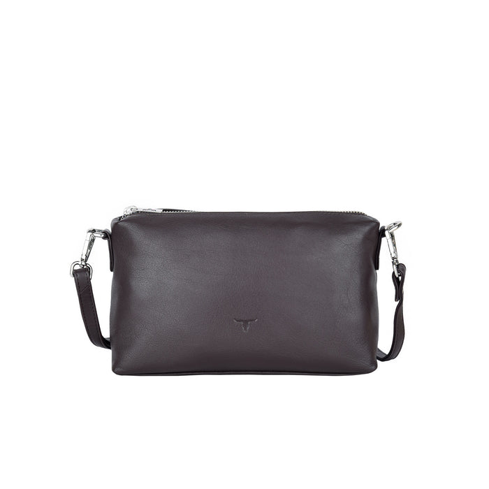 Laura Small Leather Dark Brown