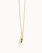 Load image into Gallery viewer, Lightning Bolt 18K Gold Plated Necklace