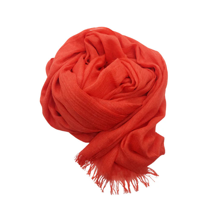 Bamboo Scarf Lipstick Red