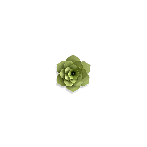 Lovi Flower Pale Green 15cm