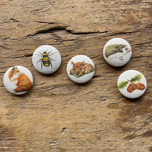 Woodland Collection Fabric Magnets