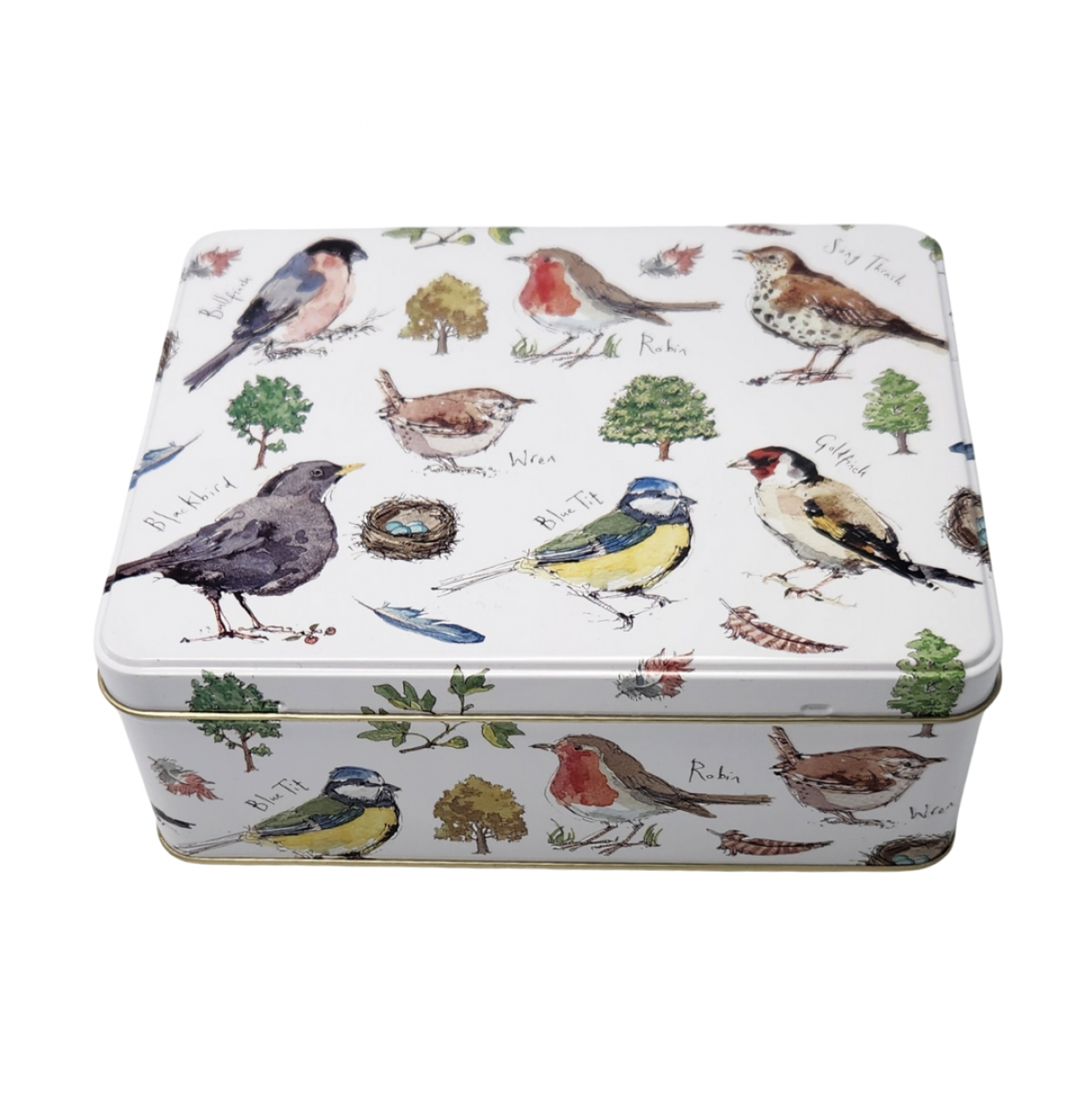 MF Bird Song Deep Rectangle Tin