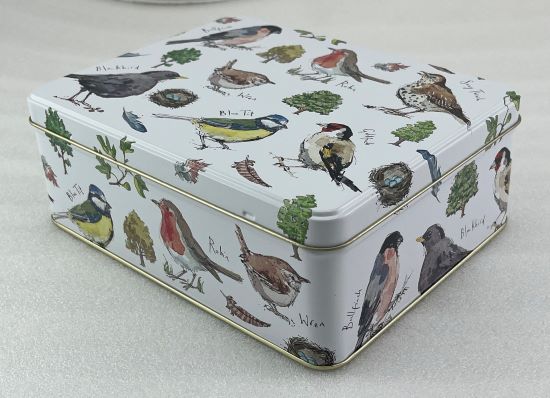MF Bird Song Deep Rectangle Tin
