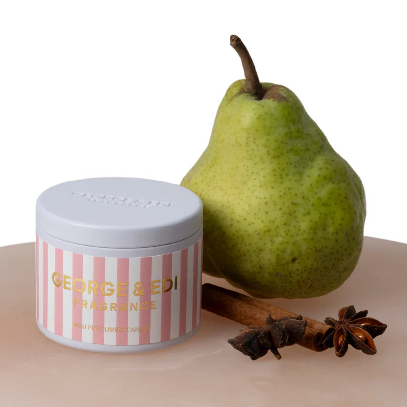 French Pear Tin Candle