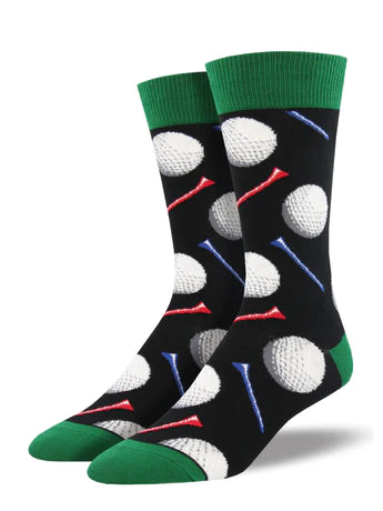 M Tee It Up Black Sock