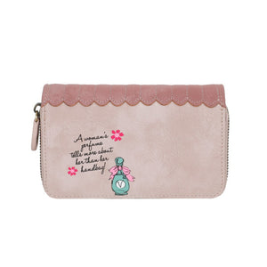 Perfumery Blush Medium Ziparound Wallet