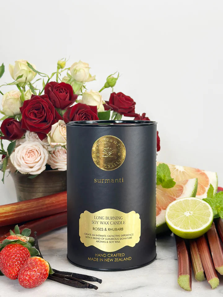 Roses & Rhubarb Candle