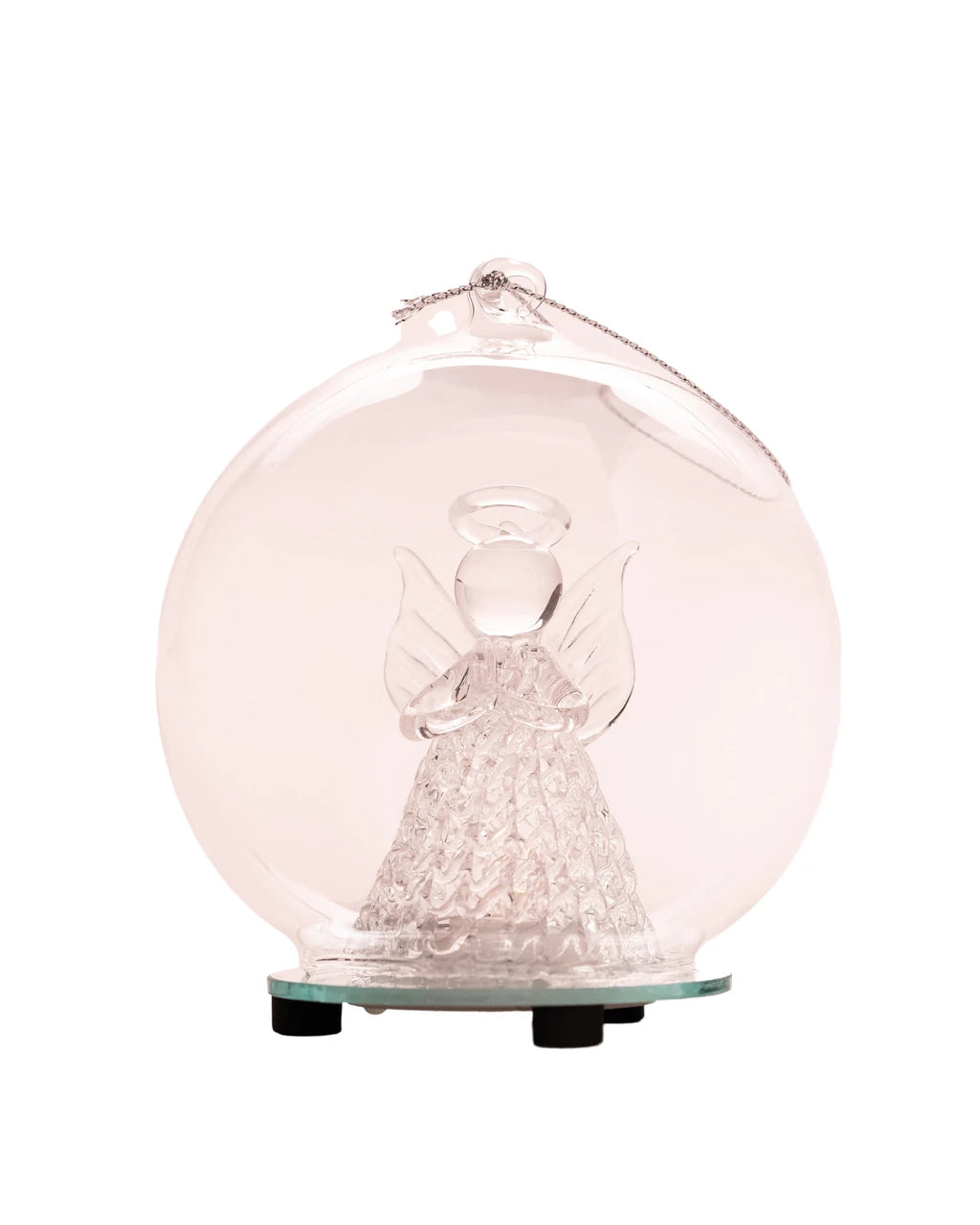 Glass Angel in Globe 10cm
