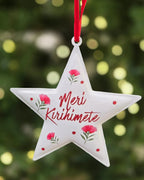 White Pohutukawa Star Tree Deco 246