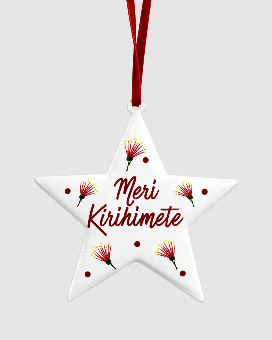 White Pohutukawa Star Tree Deco 246