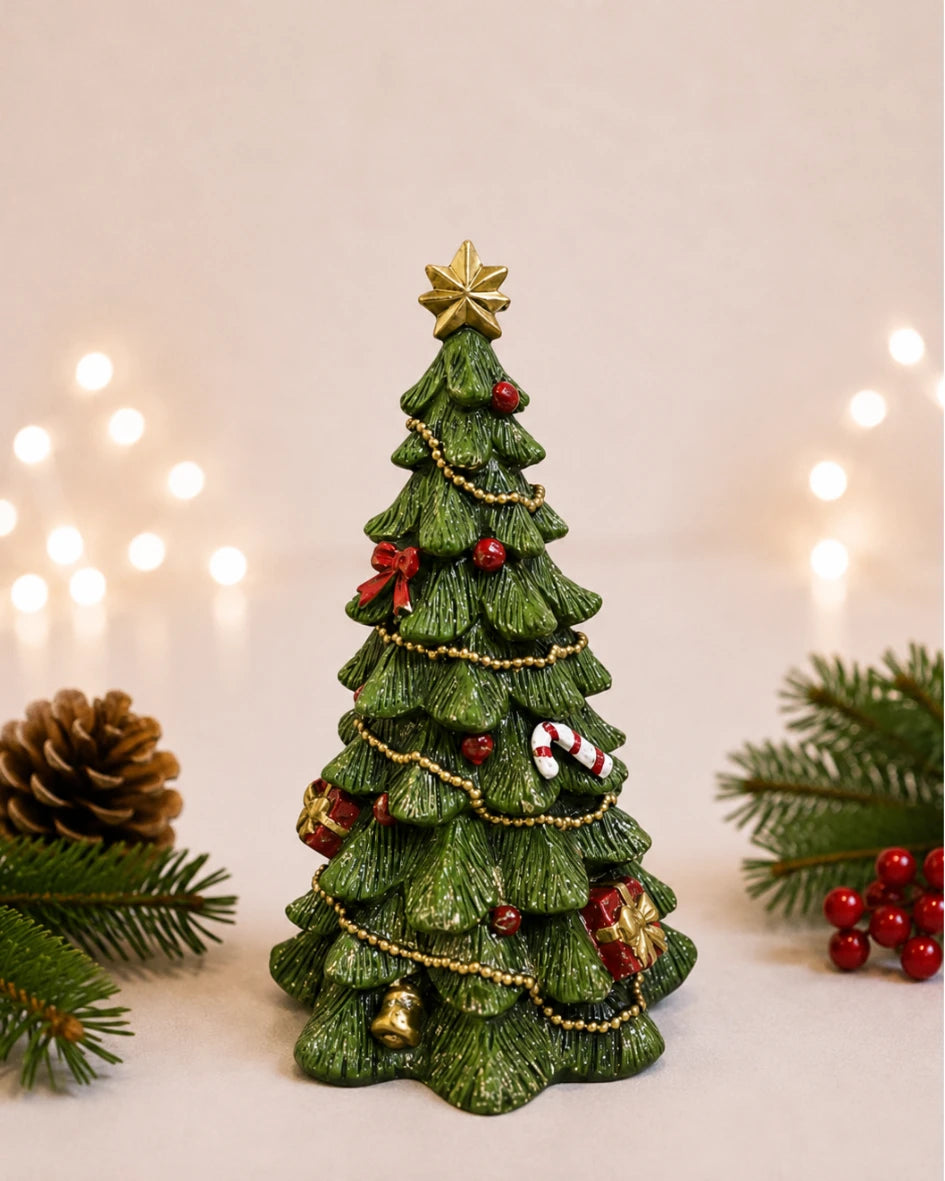 Green Decorated 20cm Tree