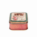 Nostalgia Cat with Love Small Rectangle Tin