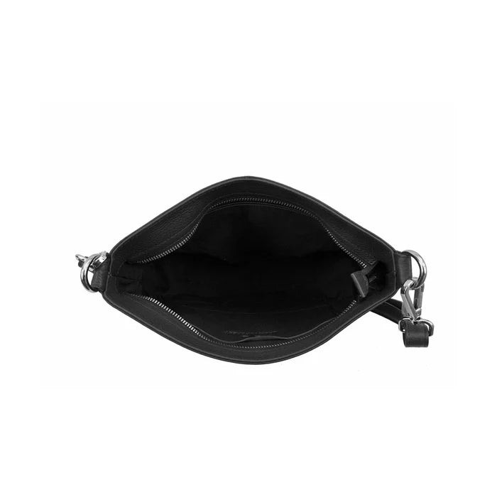 Natalie Small Leather Sling Black