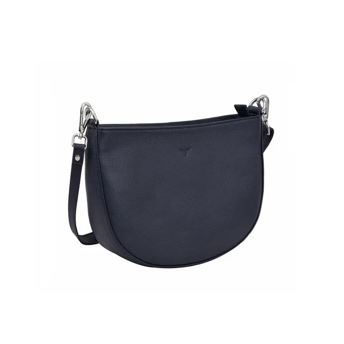 Natalie Small Leather Sling Navy