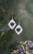Load image into Gallery viewer, Navy Bloom Handcrafted Earrings