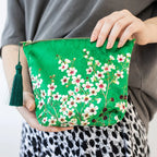 Manuka Flower Velvet Cosmetic Bag