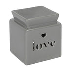 Grey Love Cut Out Oil/Wax Burner