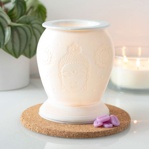 Buddha White Ceramic Electric Oil Burner