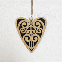 Load image into Gallery viewer, Hanging Koru Heart