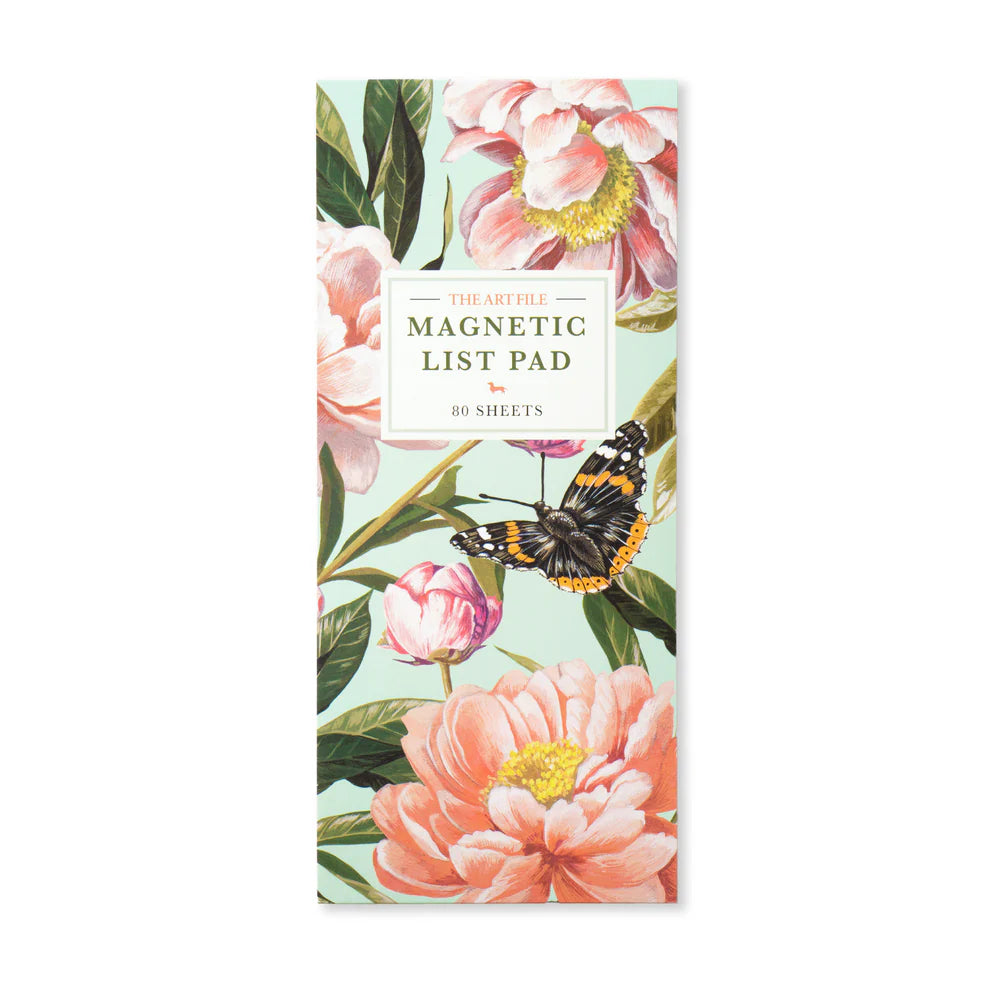 Magnectic List Pad Butterfly & Flowers