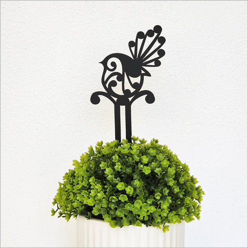 Acrylic Plant Stake Koru Fantail