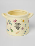 Crock Planter You Make World Medium