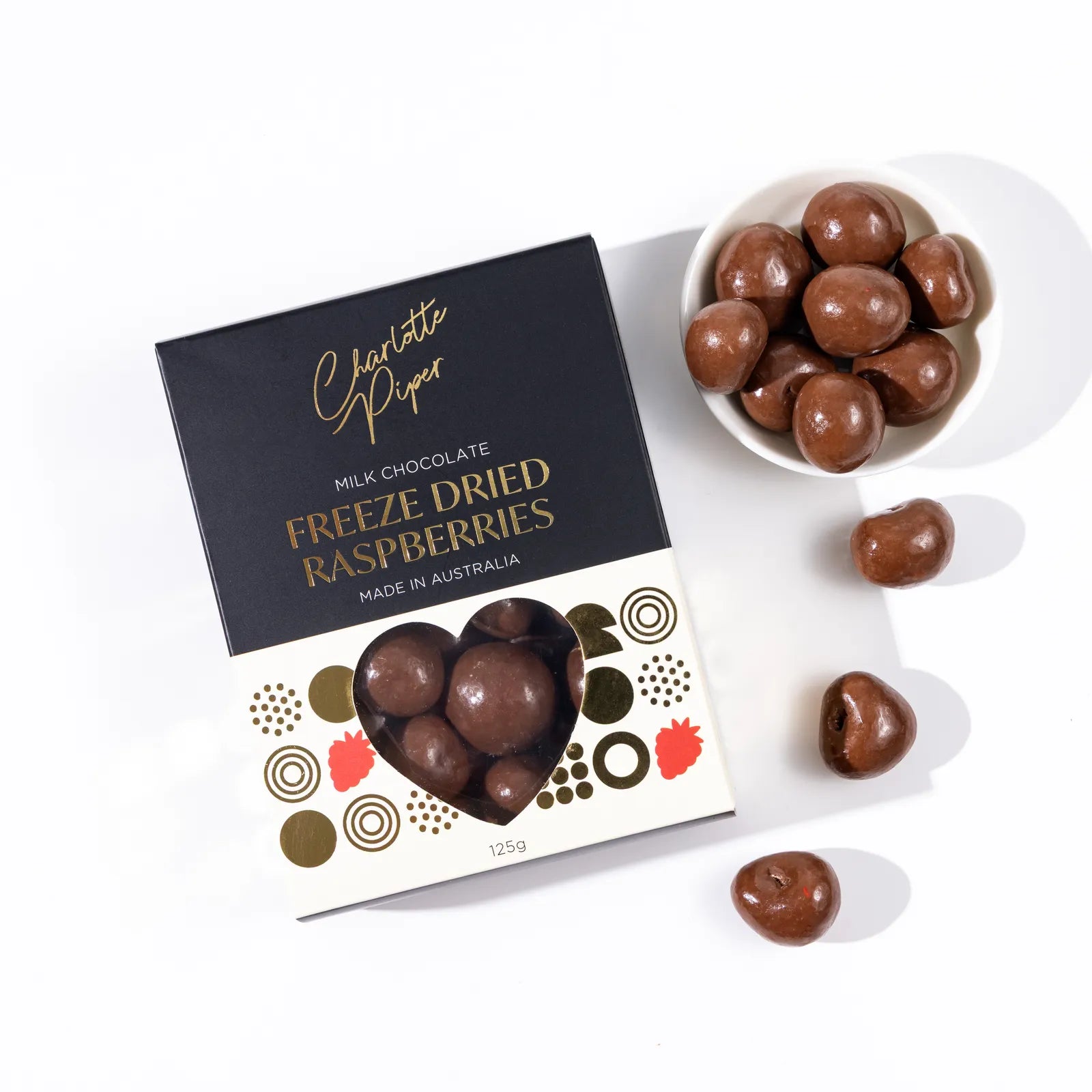 Milk Choc Freeze Dried Raspberries