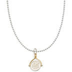 Make a Wish Spinner Charm Sterling Silver & Brass