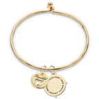 Crazy Friends Amazing Memories Charm Brass & Sterling Silver