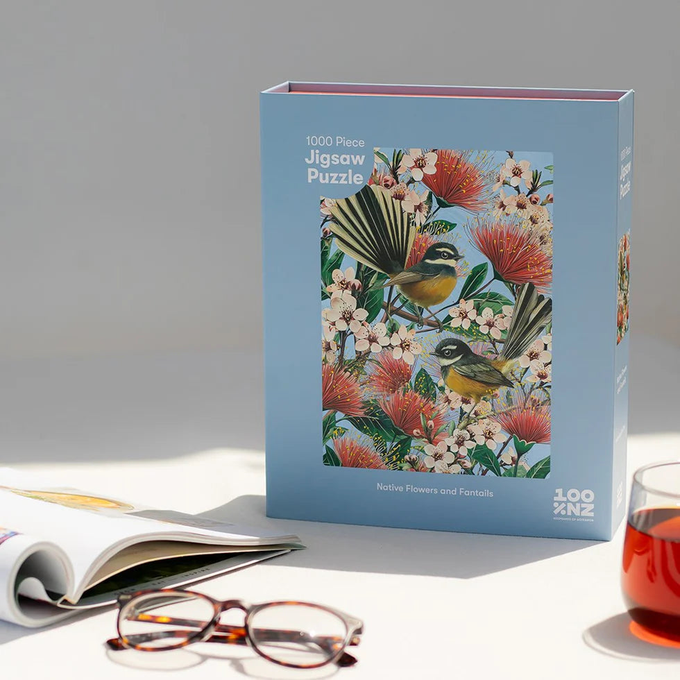 Native Flowers and Chatty Fantails Puzzle