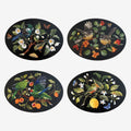 NZ Native Birds Oval Placemats Set of 4