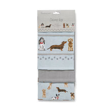 Load image into Gallery viewer, Curious Dogs Tea Towel 3pack