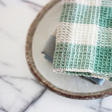 Load image into Gallery viewer, Double Check Waffle Dish Cloths Set 3