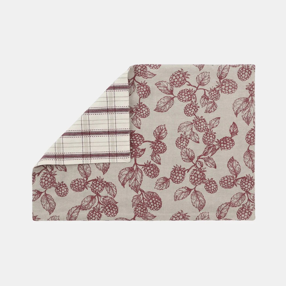 Berry Reversable Placemat Red Set of 4
