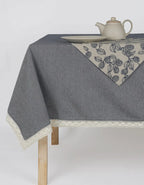 Berry Thin Stripe Table Cloth Blue