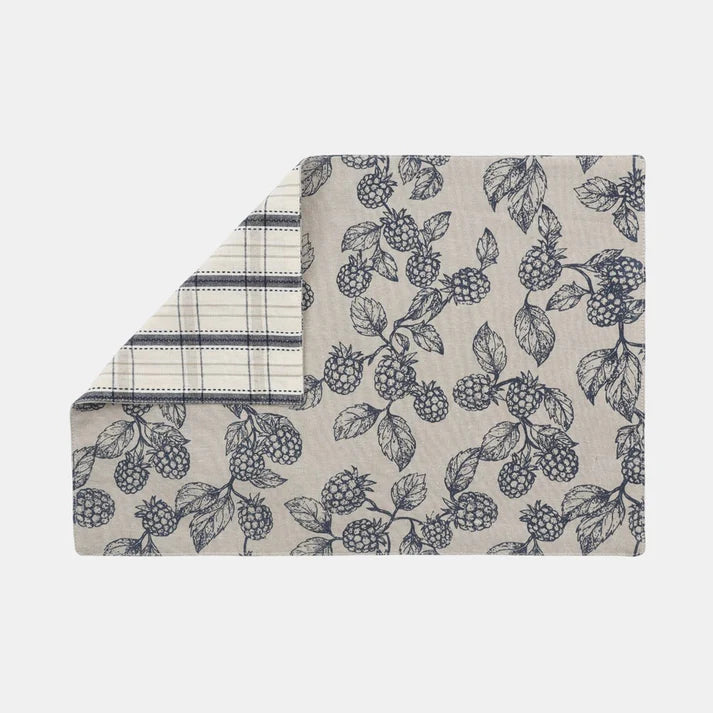 Berry Reversable Placemat Blue Set of 4