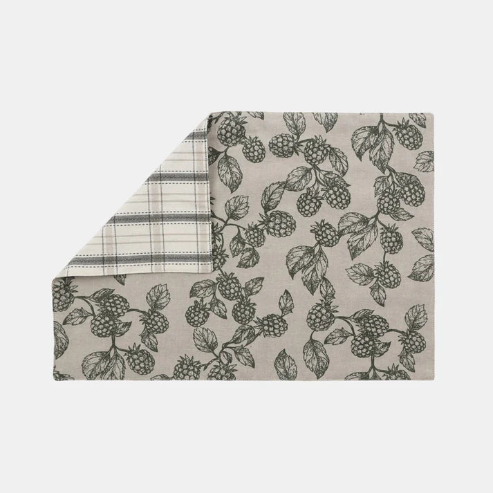 Berry Reversable Placemat Olive Set of 4