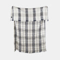 Berry Checked Throw Blue
