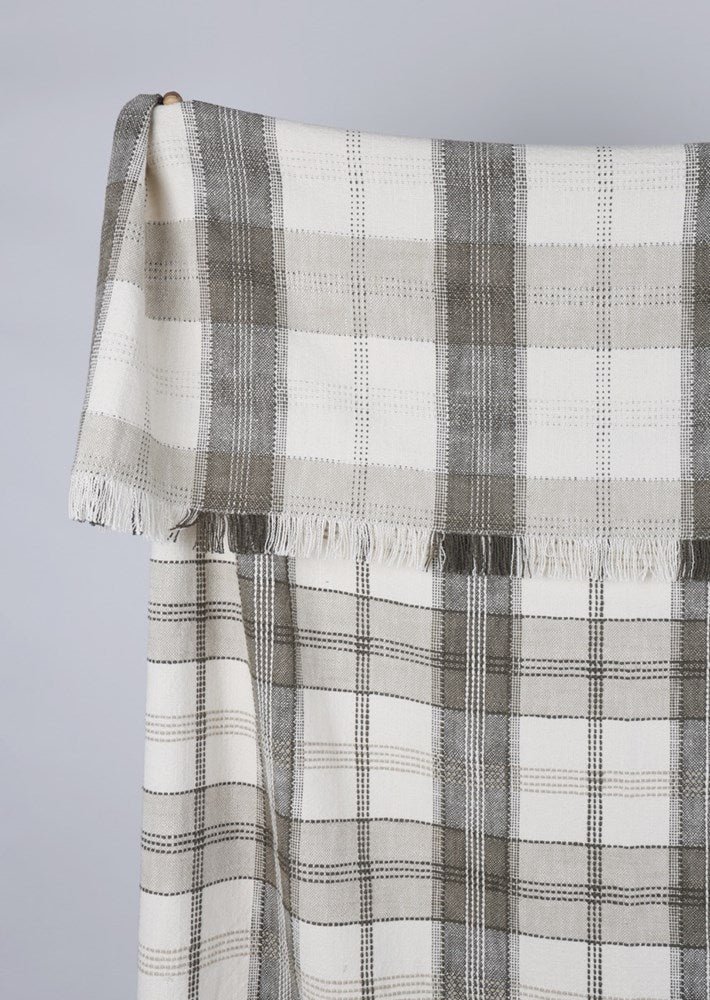 Berry Check Throw Olive