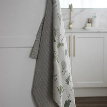 Load image into Gallery viewer, Herb Tea Towel Set of 2 Olive