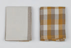 Giant Check Tea Towel Set of 2 Mustard
