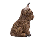 Rustic Meadow Highland Cow Sitting Statue